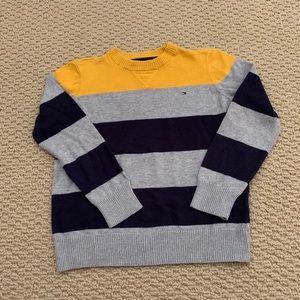 Grey, Yellow, Blue striped Tommy Hilfiger Sweater